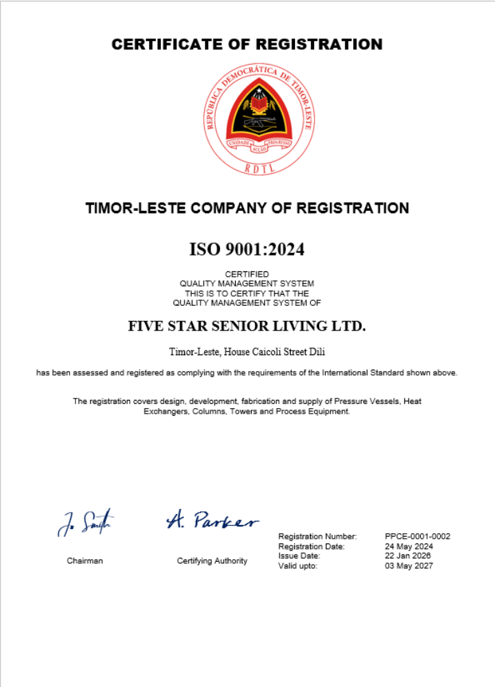 Timor Leste business registration certificate Word and PDF template